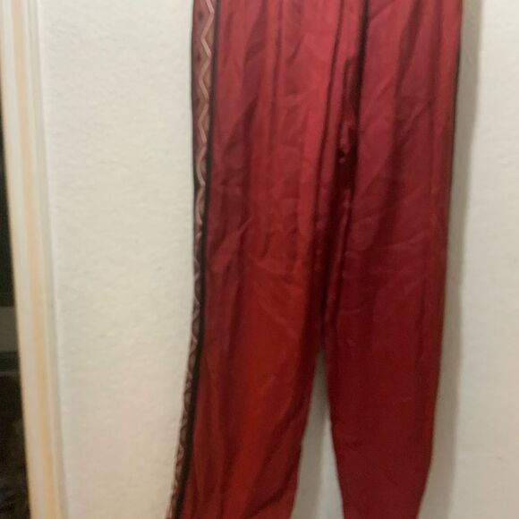 Anthropologie Conditions Apply Handmade  Wide Leg Pants size S drawstring - Picture 4 of 5